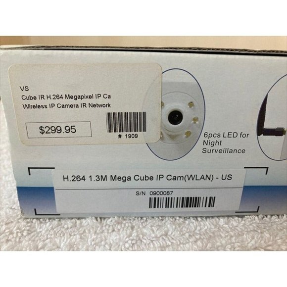 CUBE IP H.264 MEGA DAY & NIGHT IP CAMERA EASY INSTALLATION 2 WAY AUDIO COMPLETE - Picture 2 of 5